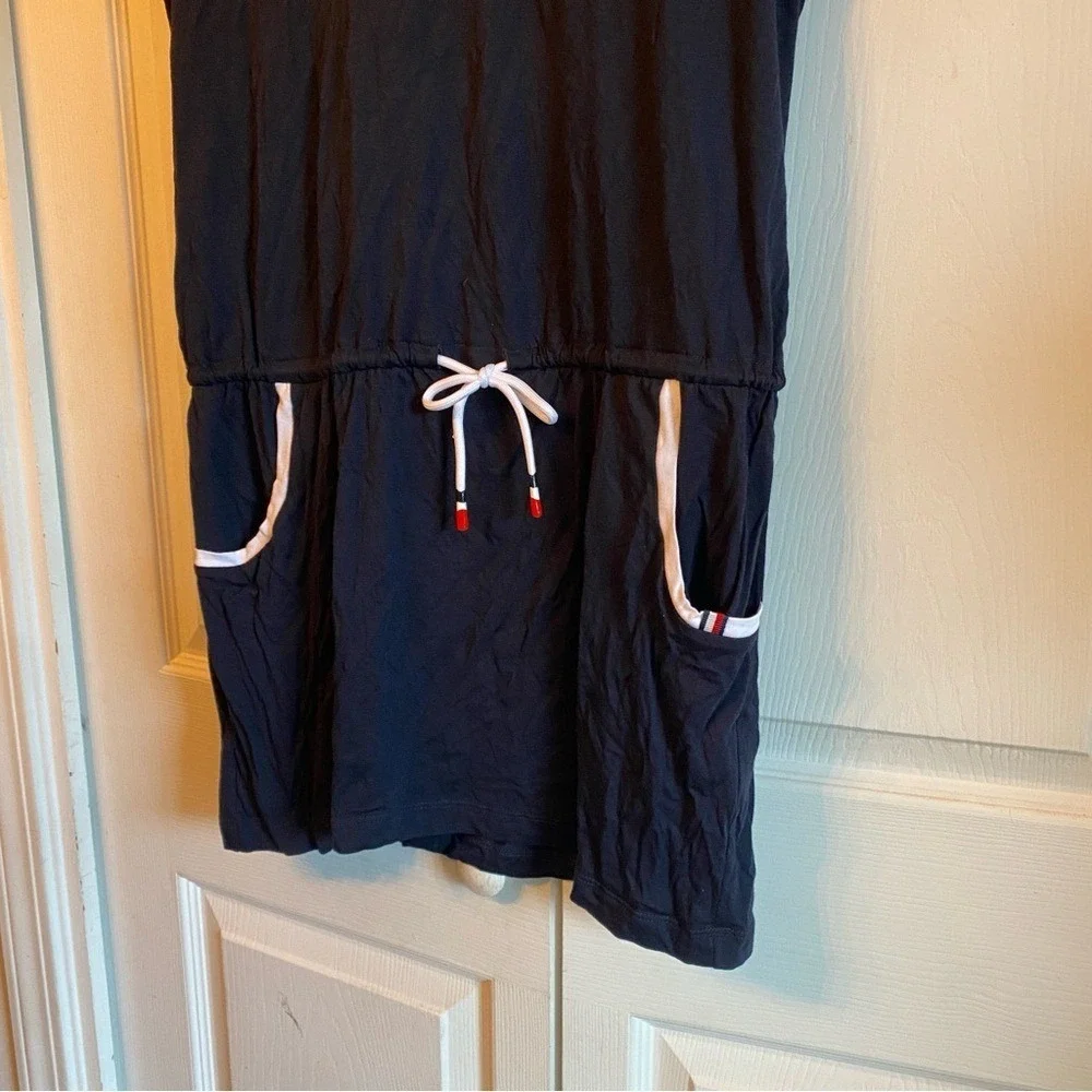 Tommy Hilfiger Drawsteing Coverup Dress Sky Captain‎ Blue Small/Medium